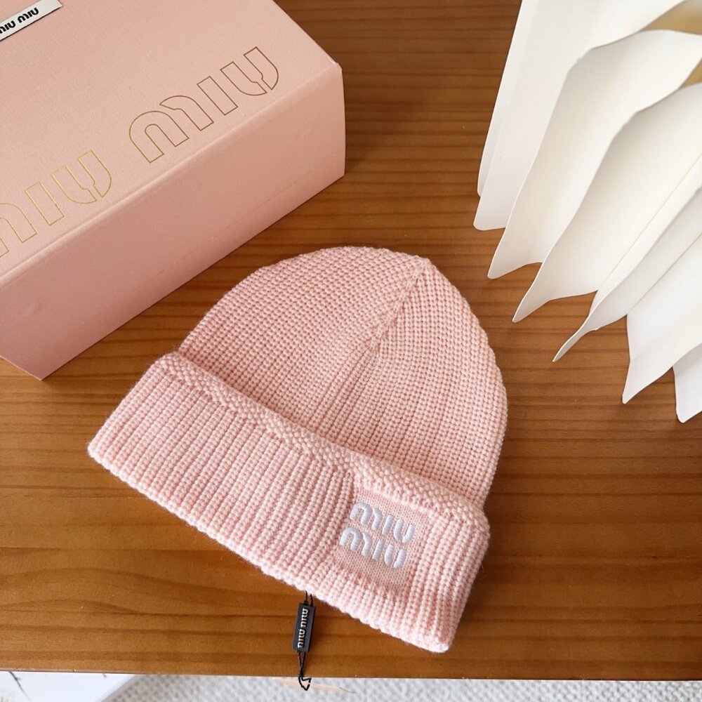 Miu Miu Tan Crochet Bucket Hat